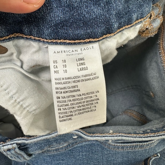 AE stretch mom jeans size 10 L - Picture 5 of 6